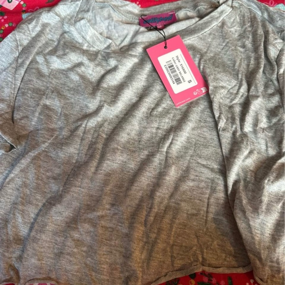 Edikted Gray Melange Tee